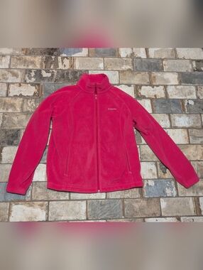 Columbia Women’s XL Hot Pink Benton Springs Full Zip Fleece Jacket Sporty XL